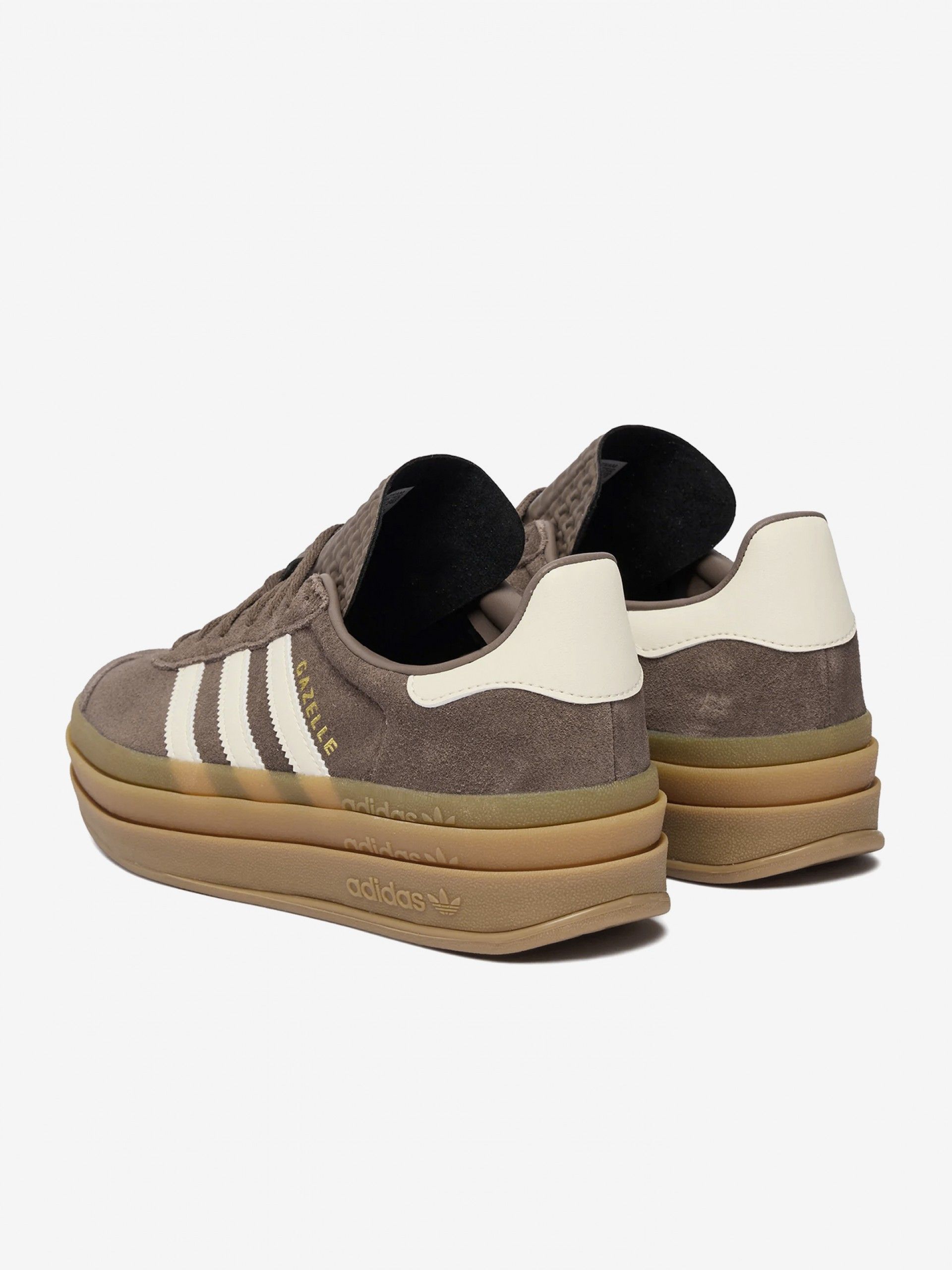 Zapatillas Adidas Gazelle Bold J Marrones De Gamuza