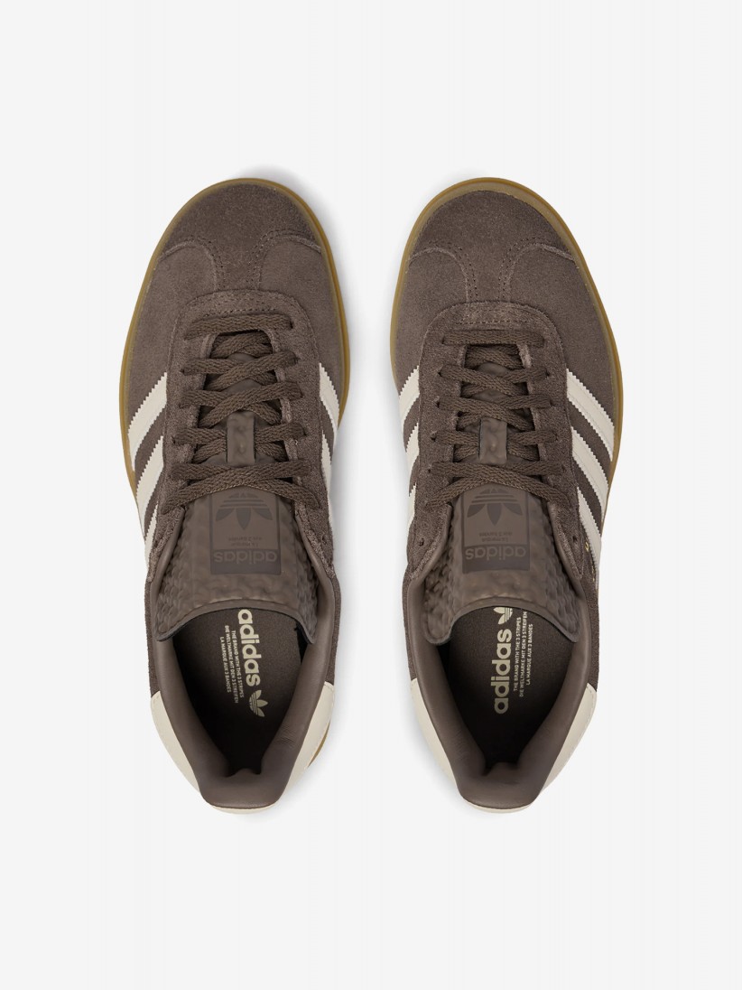 Sapatilhas Adidas Gazelle Bold J Castanhas Em Camur�a