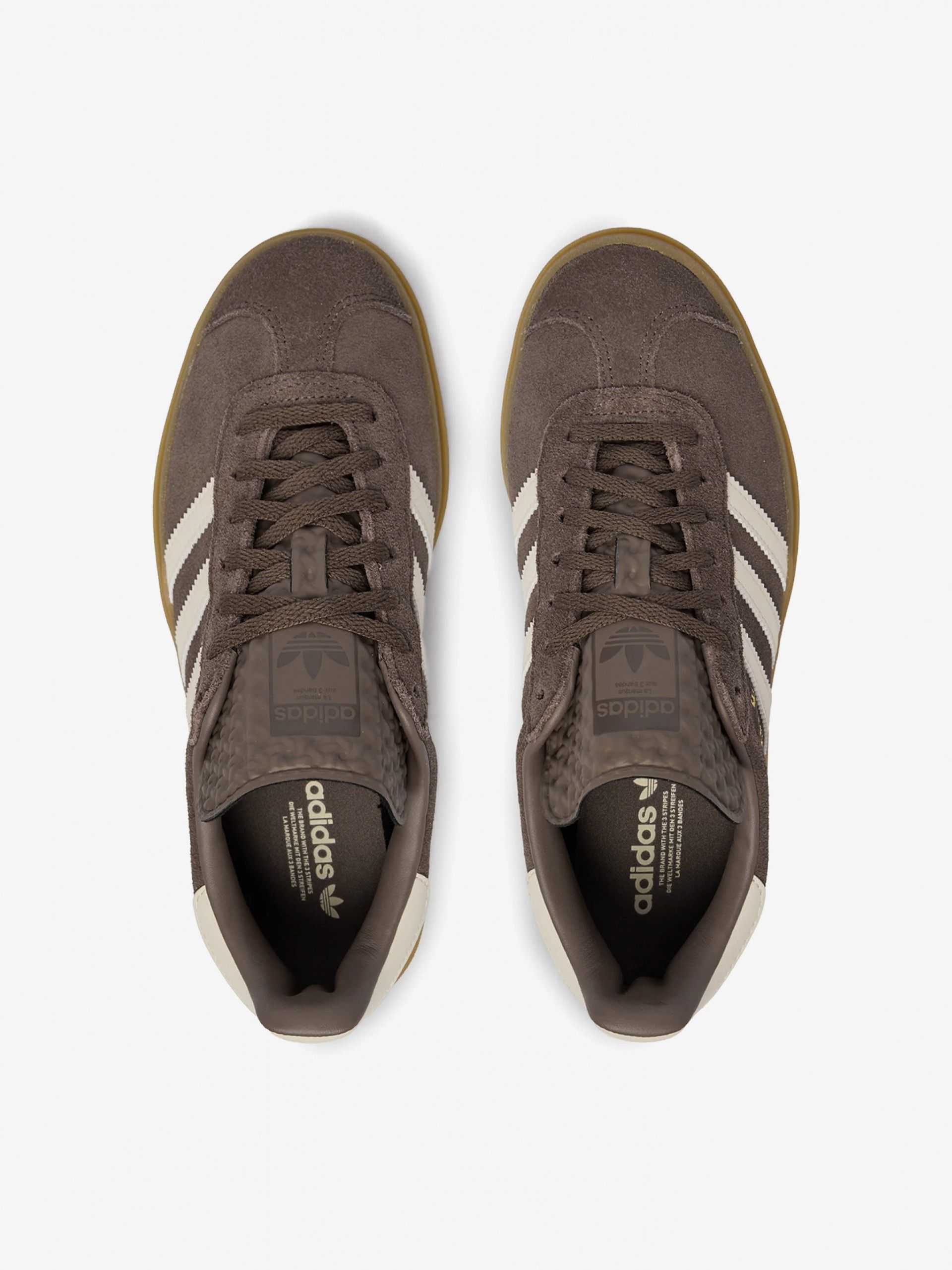 Zapatillas Adidas Gazelle Bold J Marrones De Gamuza