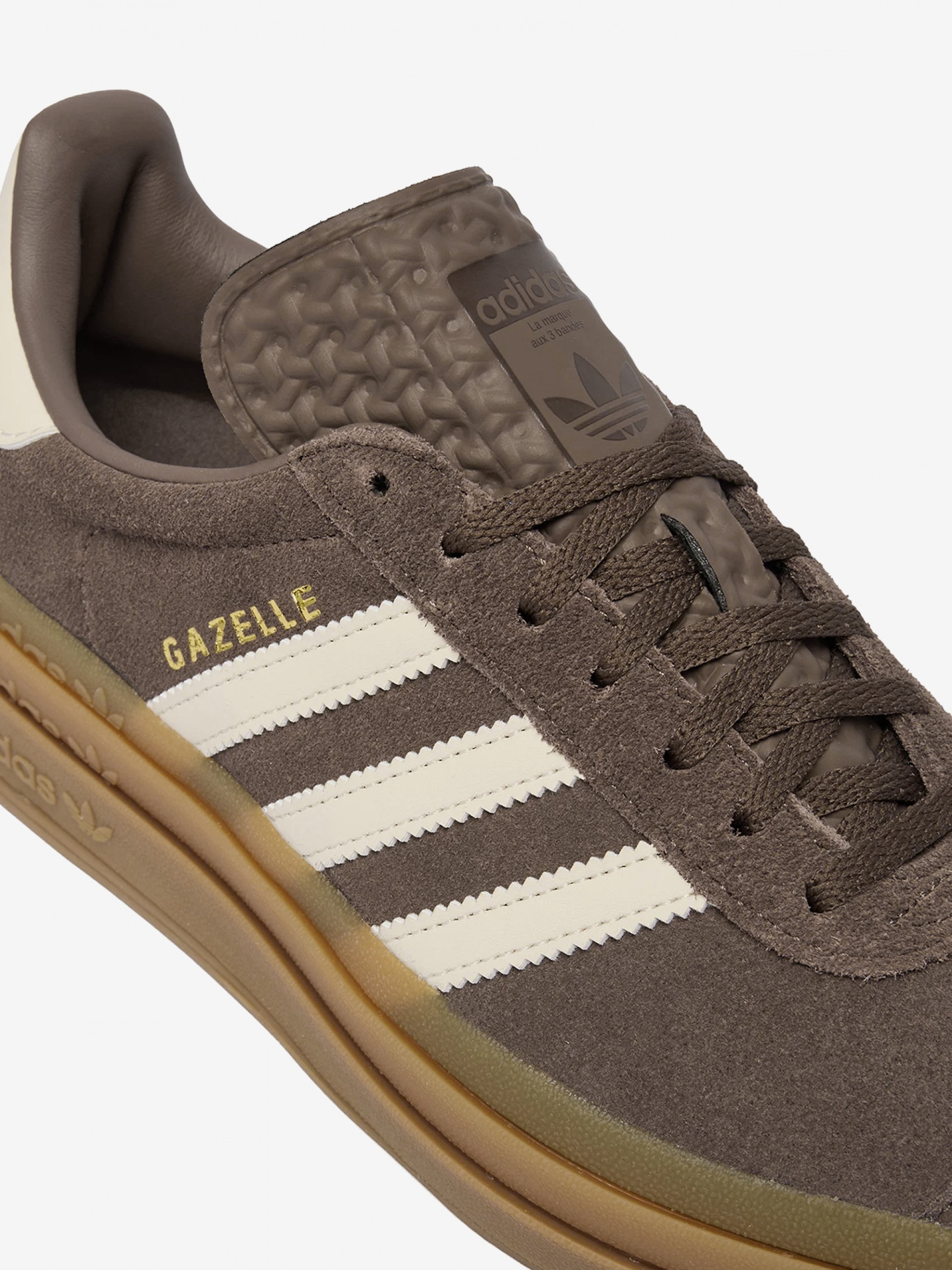 Zapatillas Adidas Gazelle Bold J Marrones De Gamuza