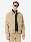 Chaqueta Lacoste Bomber Acolchada de Pana Beige