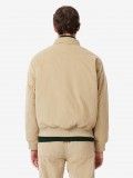 Chaqueta Lacoste Bomber Acolchada de Pana Beige