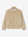 Chaqueta Lacoste Bomber Acolchada de Pana Beige
