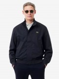 Casaco Lacoste Harrington em Sarja Impermeável Azul Casaco Lacoste Harrington em Sarja Impermeável Azul