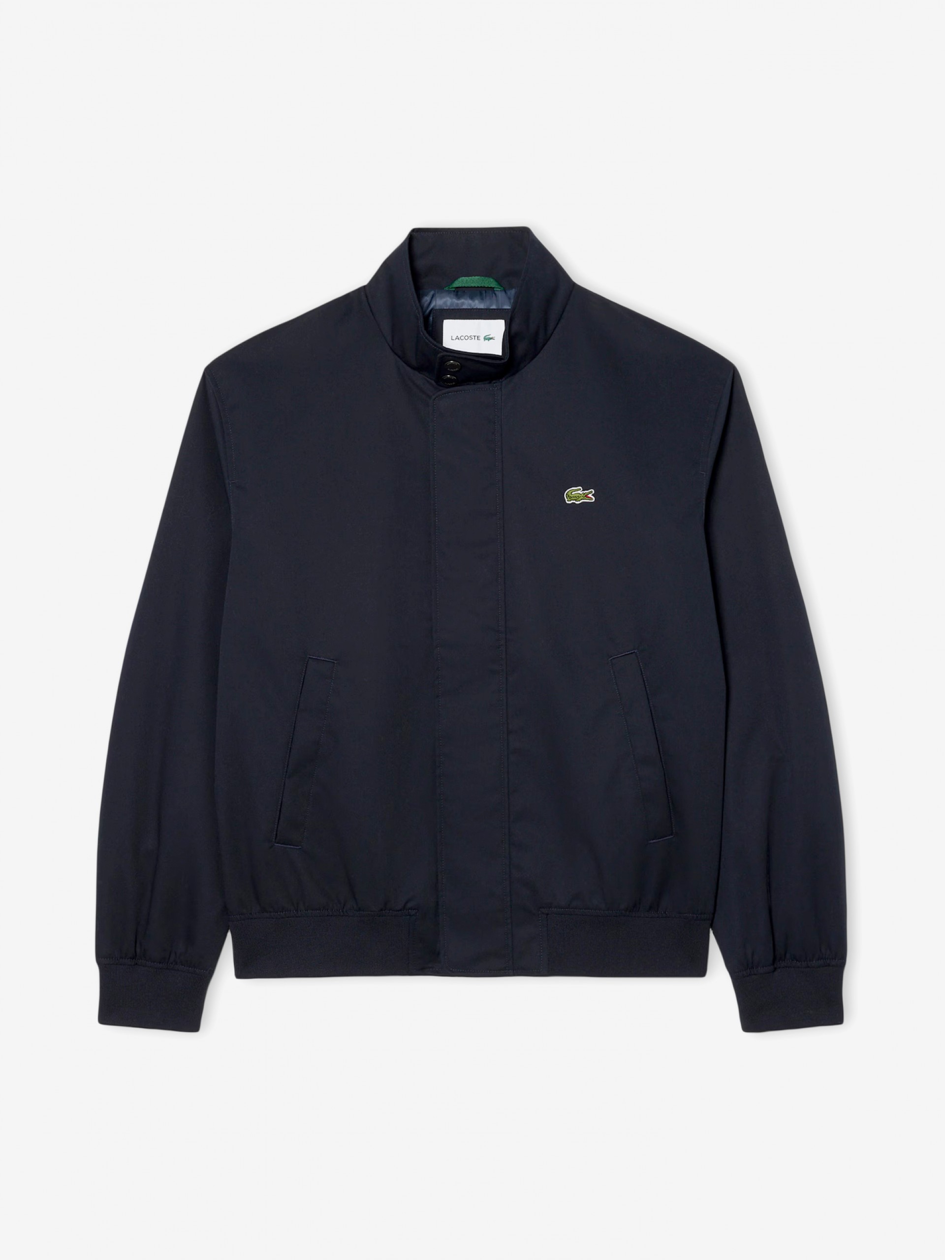 Chaqueta Lacoste Harrington de Sarga Hidrófuga Azul
