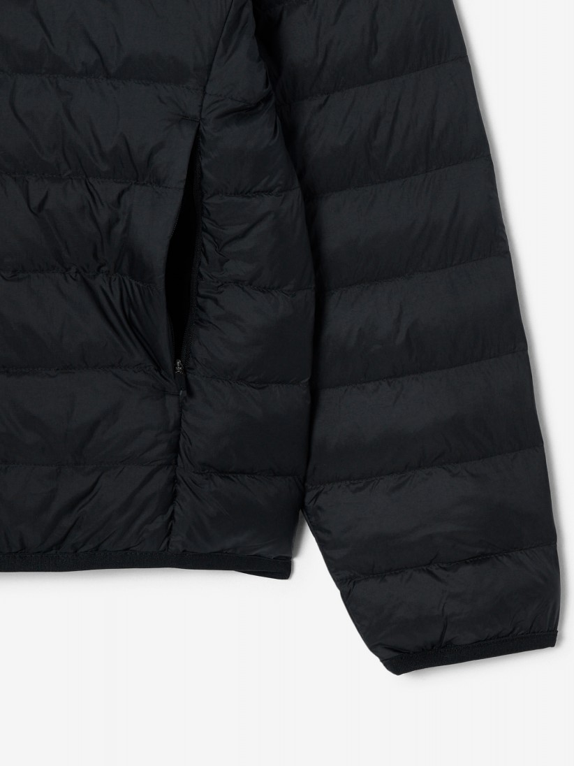 Lacoste Water-Repellent Down Black Hooded Jacket Lacoste Water-Repellent Down Black Hooded Jacket