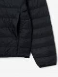 Lacoste Water-Repellent Down Black Hooded Jacket Lacoste Water-Repellent Down Black Hooded Jacket