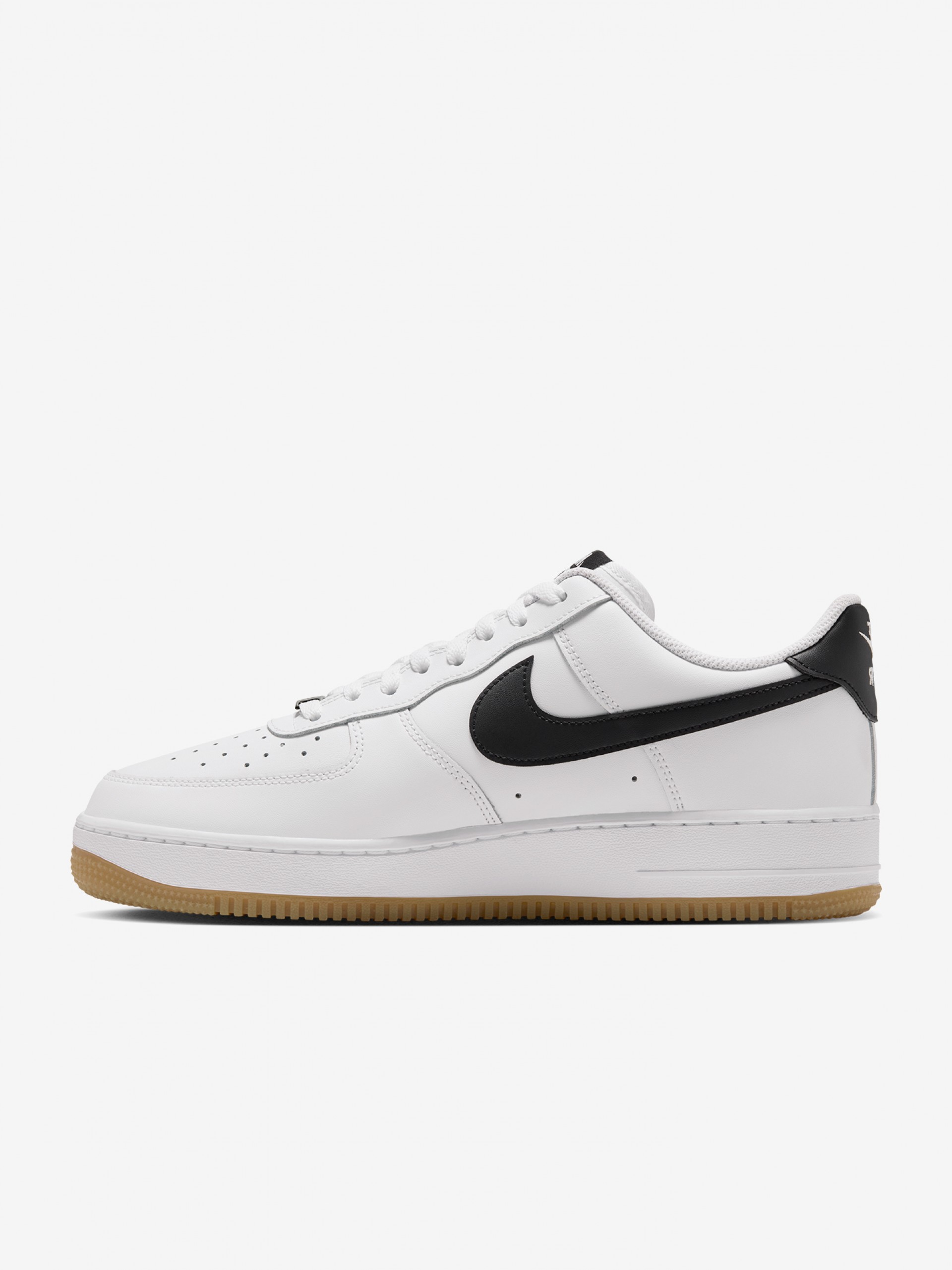 Sapatilhas Nike Air Force 1 07 Brancas e Pretas Para Homem