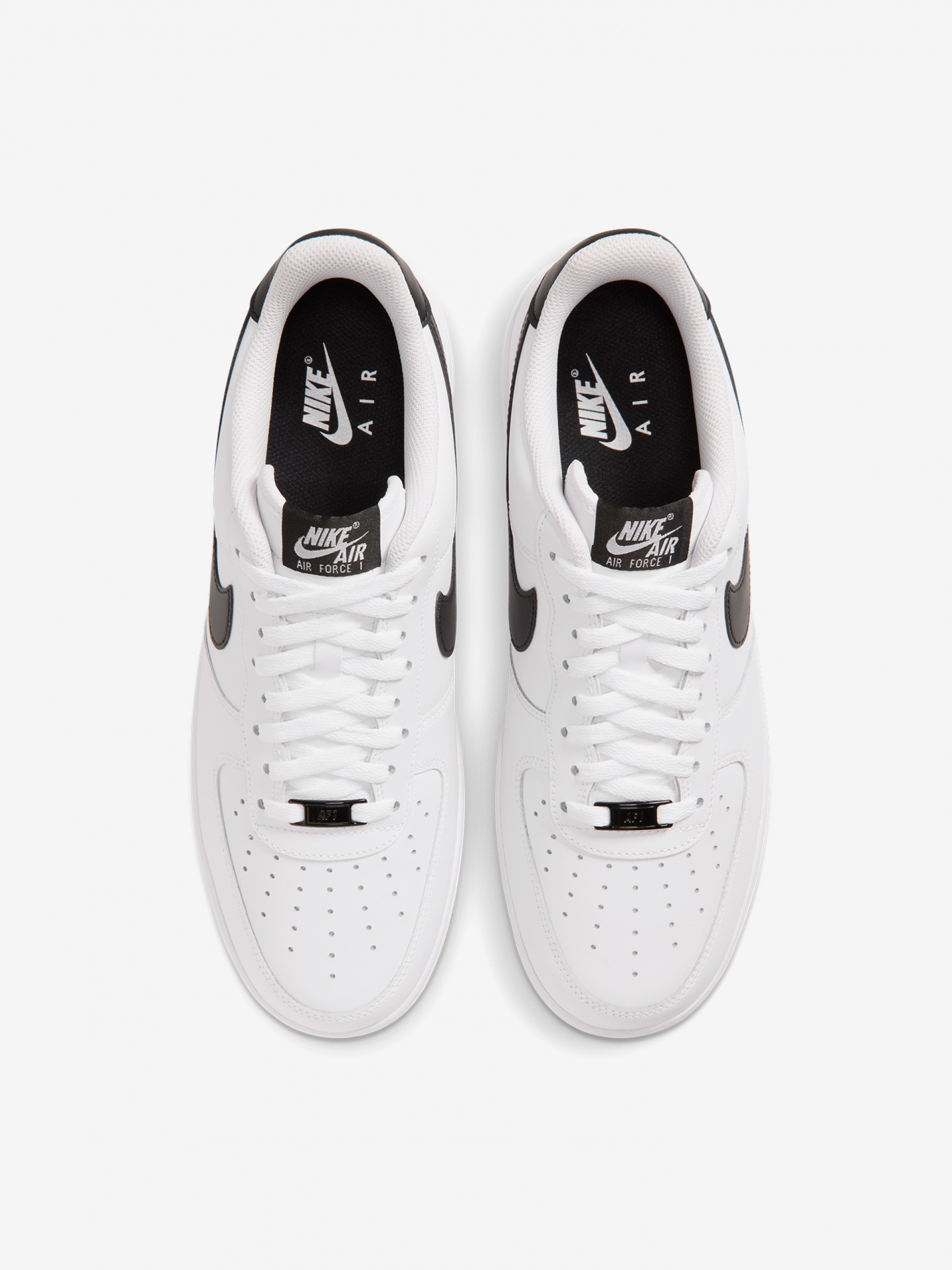 Sapatilhas Nike Air Force 1 07 Brancas e Pretas Para Homem