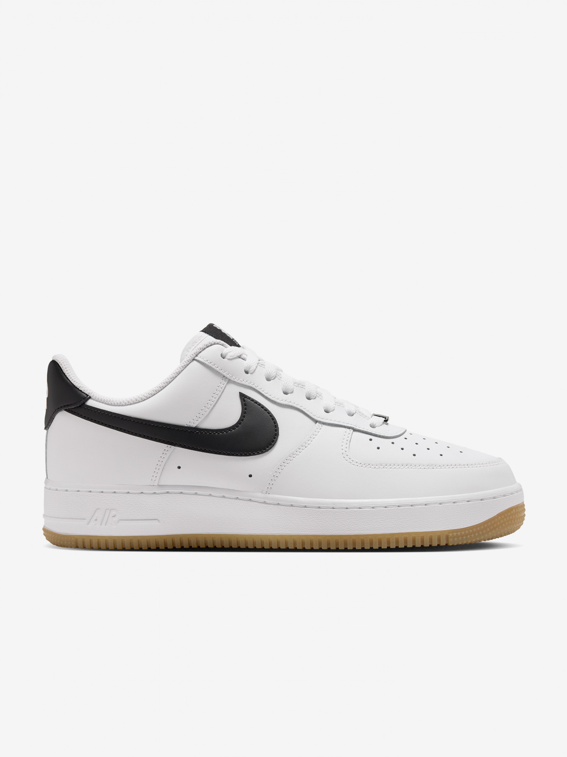 Sapatilhas Nike Air Force 1 07 Brancas e Pretas Para Homem