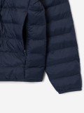 Casaco com Capuz Lacoste de Penas Imperme�vel Azul