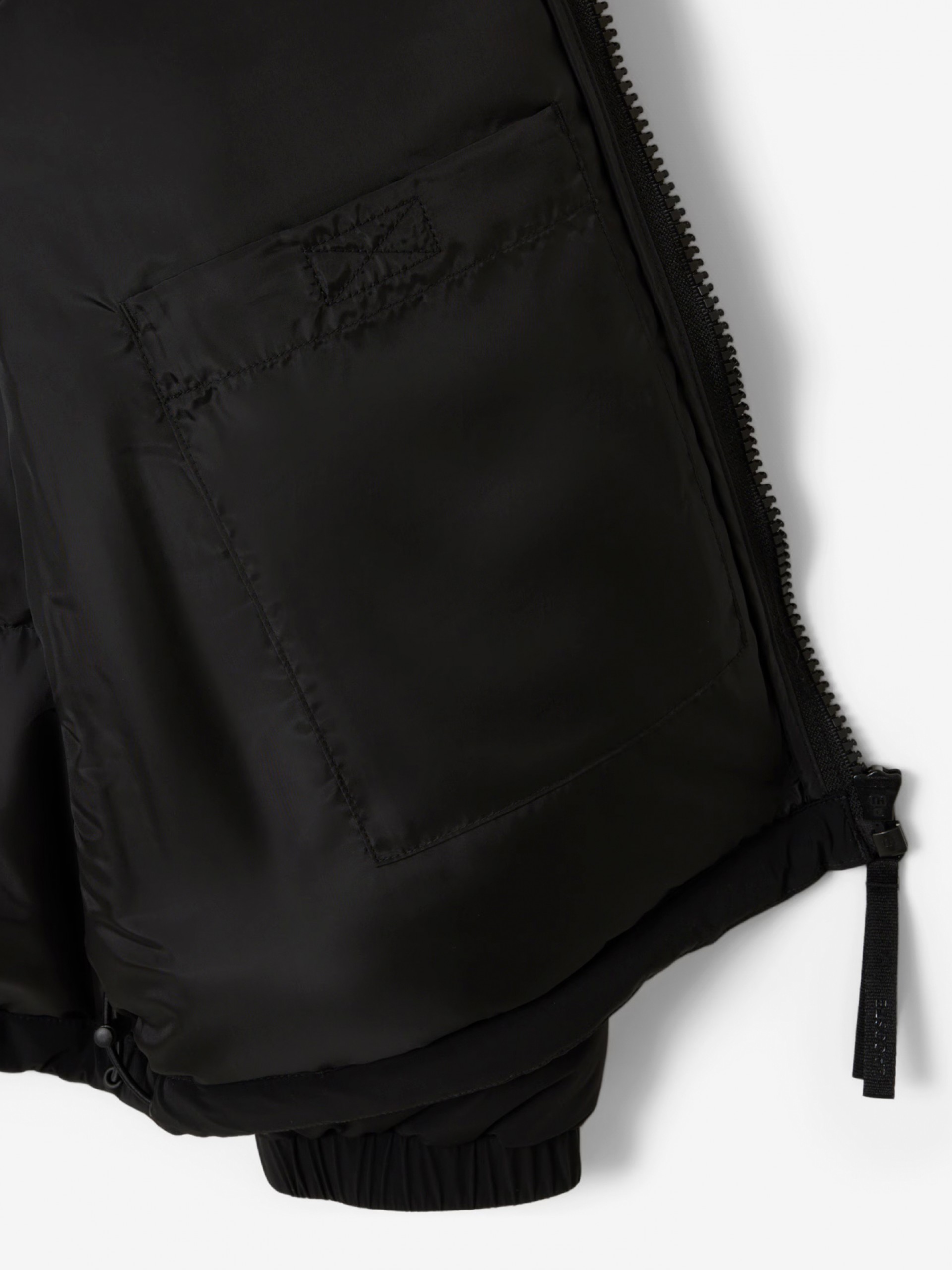 Lacoste Water-Repellent Down Black Hooded Jacket