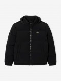 Chaqueta con Capucha Lacoste Acolchada Hidr�fuga Negra
