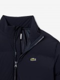 Chaqueta con Capucha Lacoste Acolchada Hidr�fuga Azul
