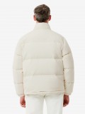Chaqueta con Capucha Lacoste Acolchada Hidrófuga Beige Chaqueta con Capucha Lacoste Acolchada Hidrófuga Beige