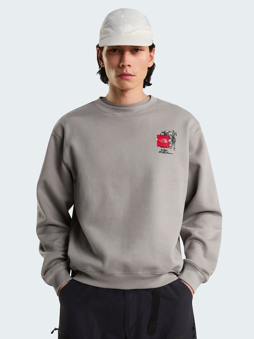 Sudadera The North Face Gear Up Get Out Gris Sudadera The North Face Gear Up Get Out Gris