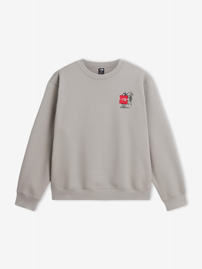 Sudadera The North Face Gear Up Get Out Gris Sudadera The North Face Gear Up Get Out Gris