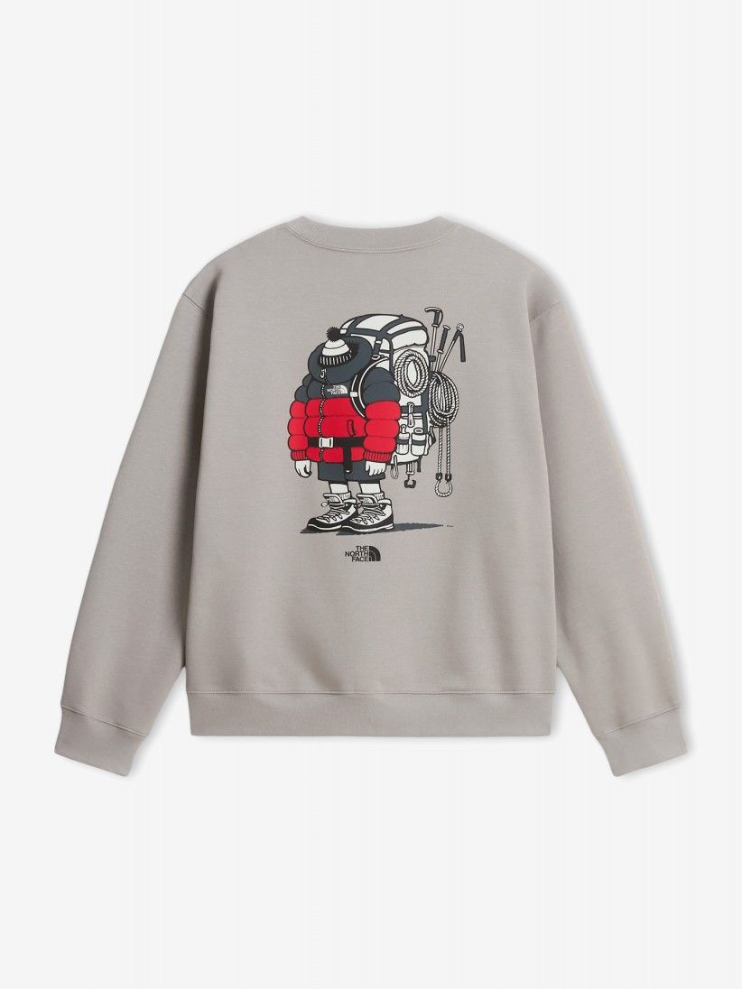 Sudadera The North Face Gear Up Get Out Gris Sudadera The North Face Gear Up Get Out Gris