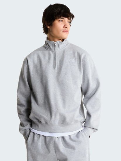Camisola com Fecho The North Face Essential Simple Dome Cinzenta