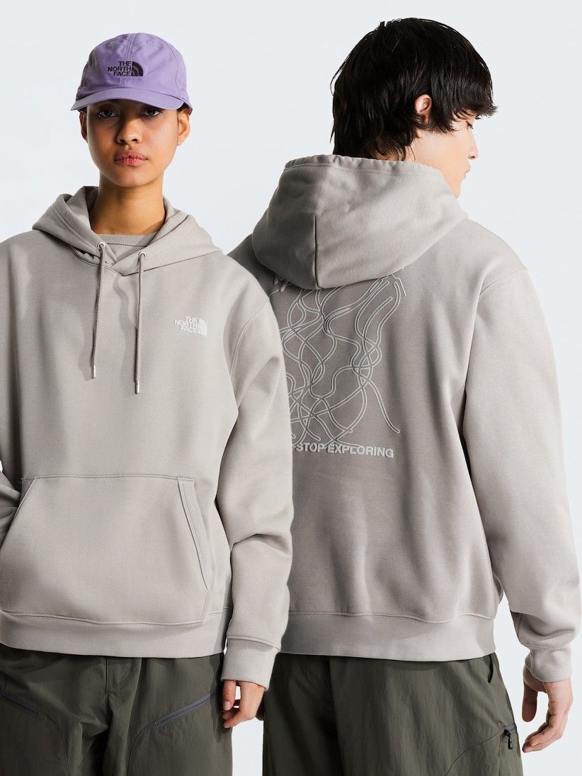 Camisola com Capuz The North Face NSE Slopes Cinzenta
