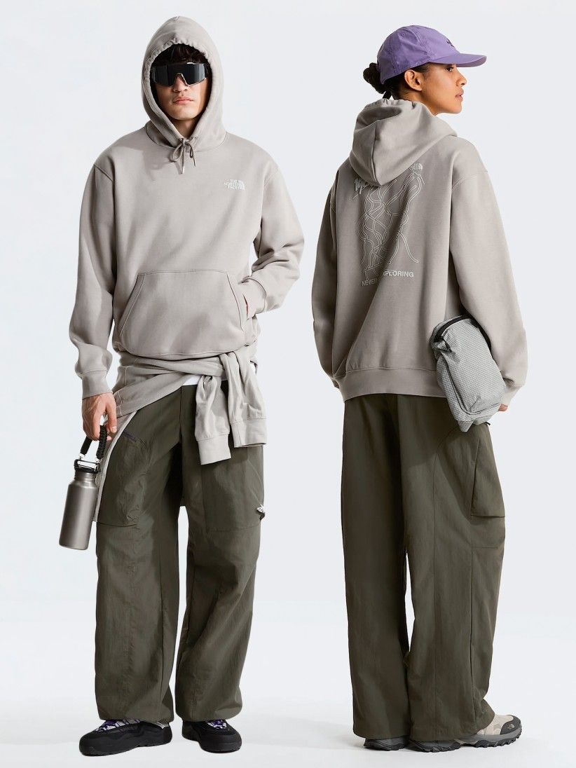 Camisola com Capuz The North Face NSE Slopes Cinzenta