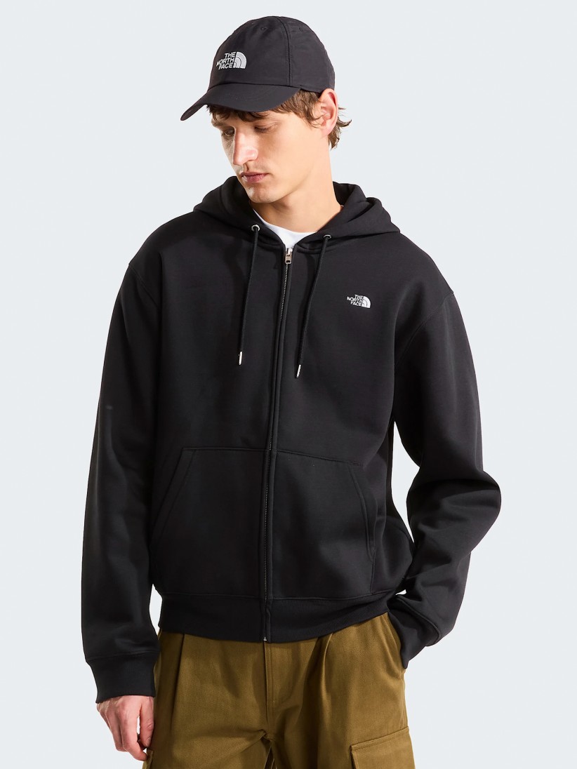 Chaqueta con Capucha The North Face Essential Simple Dome Negra Chaqueta con Capucha The North Face Essential Simple Dome Negra
