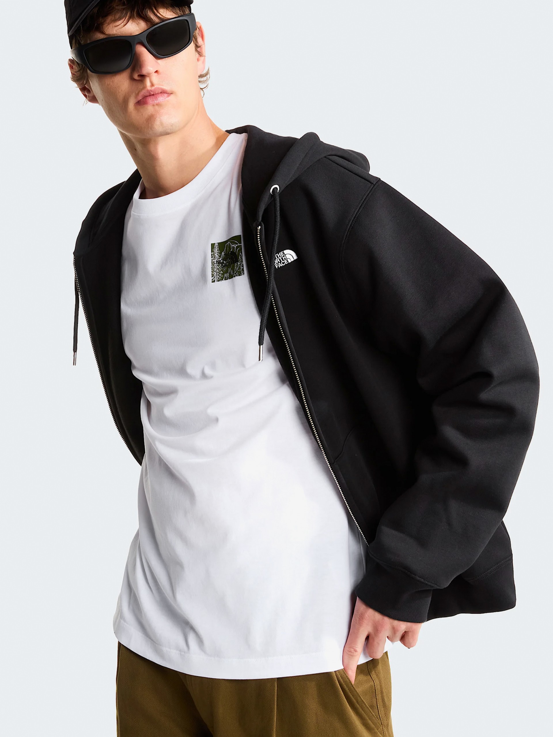 Chaqueta con Capucha The North Face Essential Simple Dome Negra