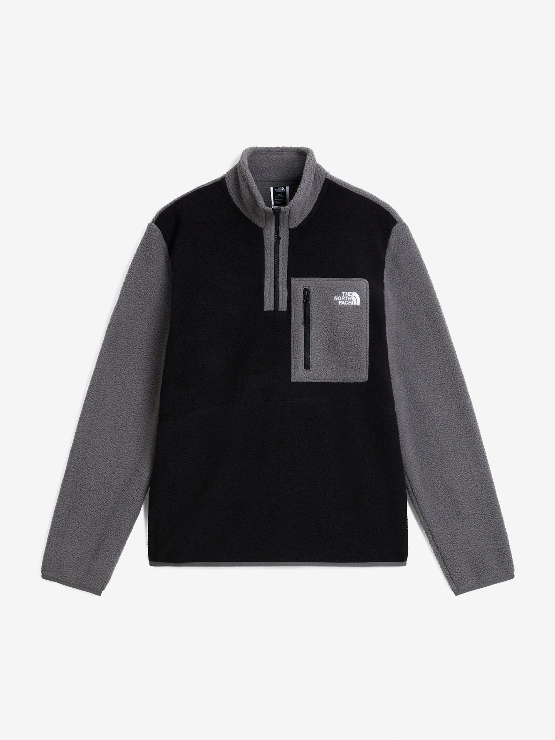 Camisola com Fecho The North Face Yumiori Preta e Cinzenta