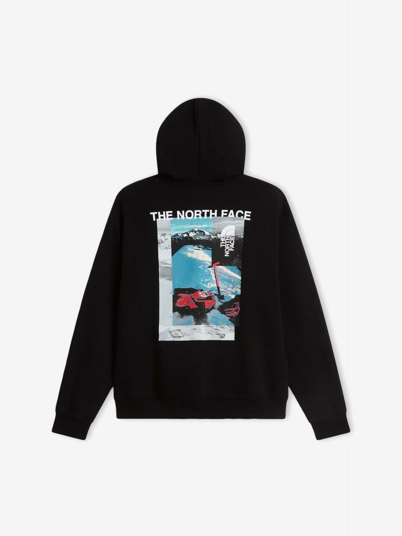 The North Face Apex 75 Collage Black Hoodie The North Face Apex 75 Collage Black Hoodie