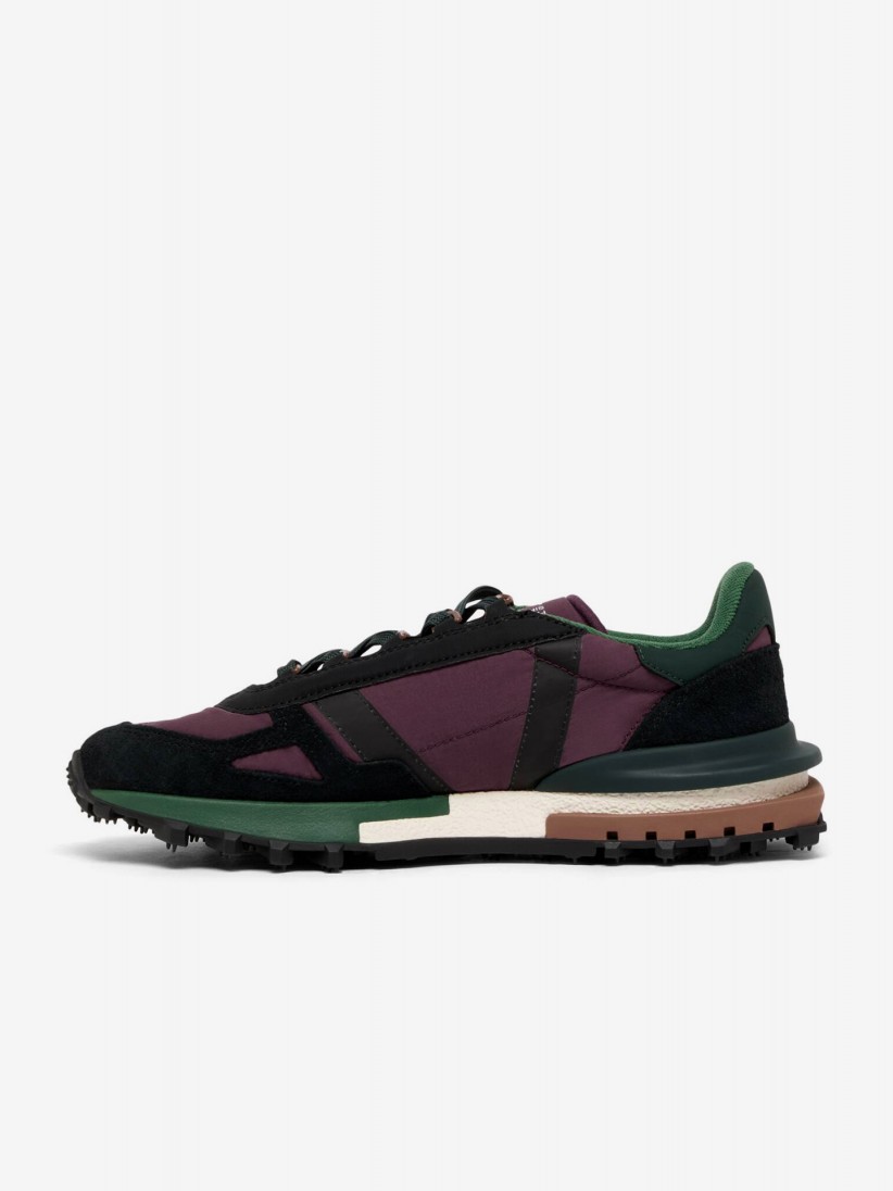 Lacoste Elite Active Burgundy, Black and Green Sneakers For Men