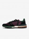 Lacoste Elite Active Burgundy, Black and Green Sneakers For Men