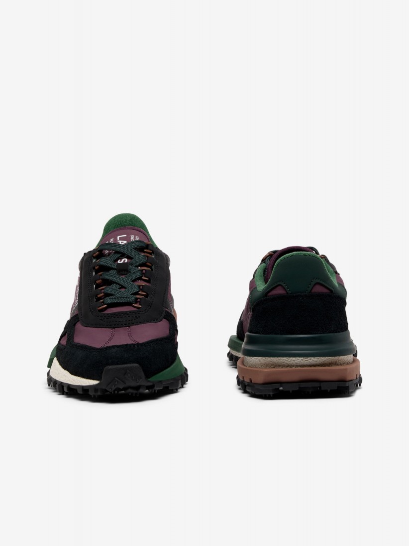 Lacoste Elite Active Burgundy, Black and Green Sneakers For Men