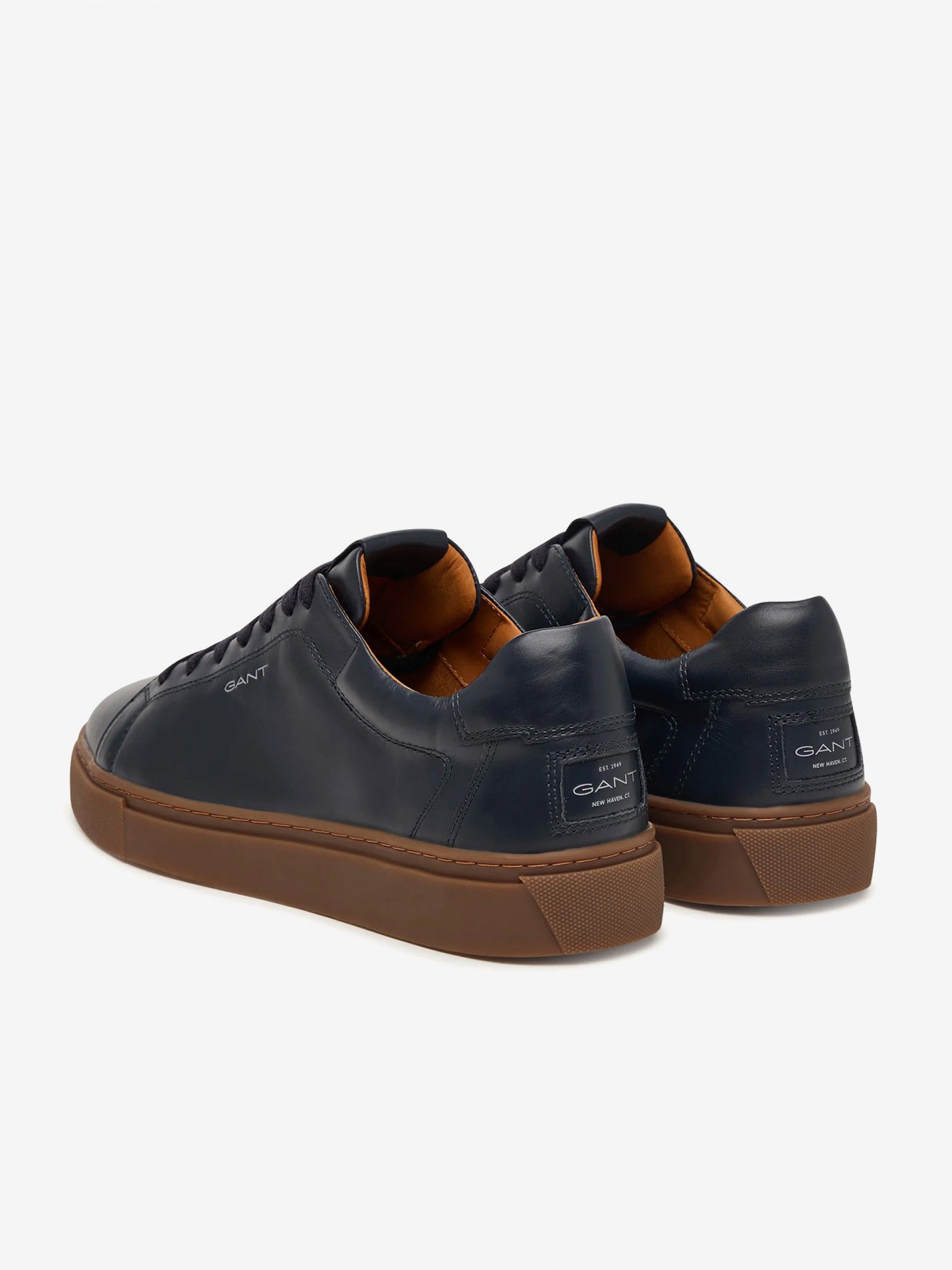 Zapatillas Gant Mc Julien De Piel Azules y Marrones Para Hombre