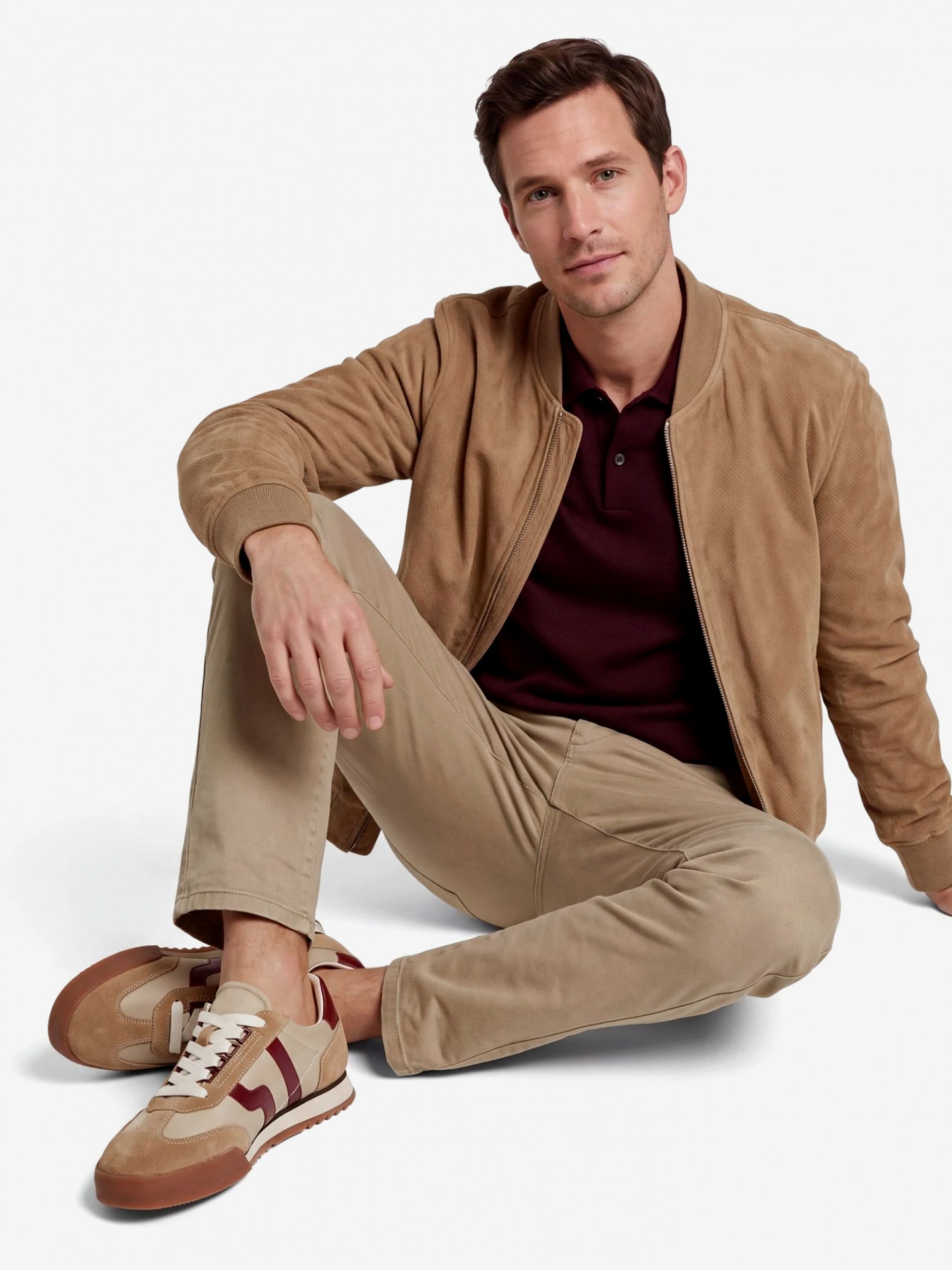 Gant Baylle Khaki, Camel and Burgundy Sneakers For Men