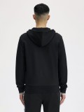 Fred Perry Zip Through Black Hooded Jacket Fred Perry Zip Through Black Hooded Jacket