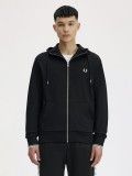 Fred Perry Zip Through Black Hooded Jacket Fred Perry Zip Through Black Hooded Jacket