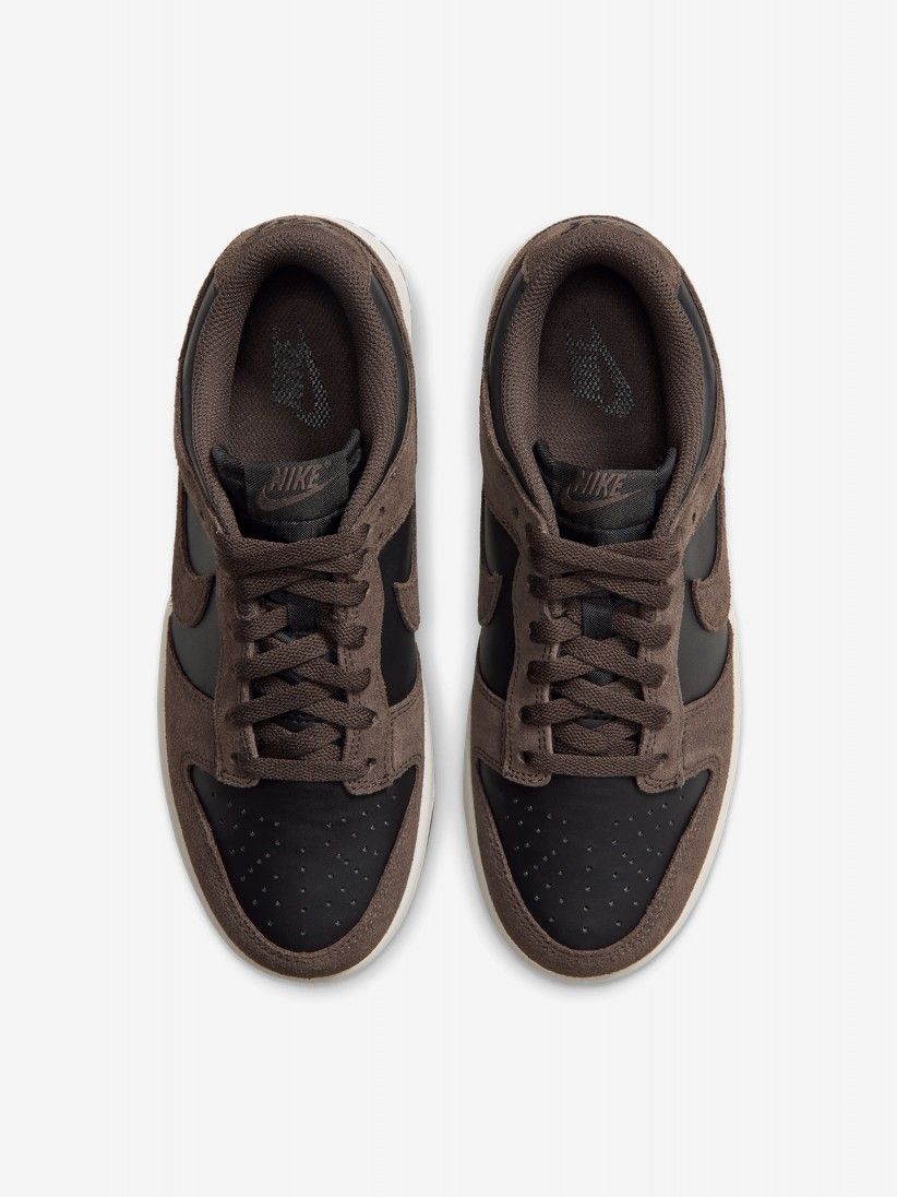 Sapatilhas Nike Dunk Low Castanhas e Pretas Para Mulher