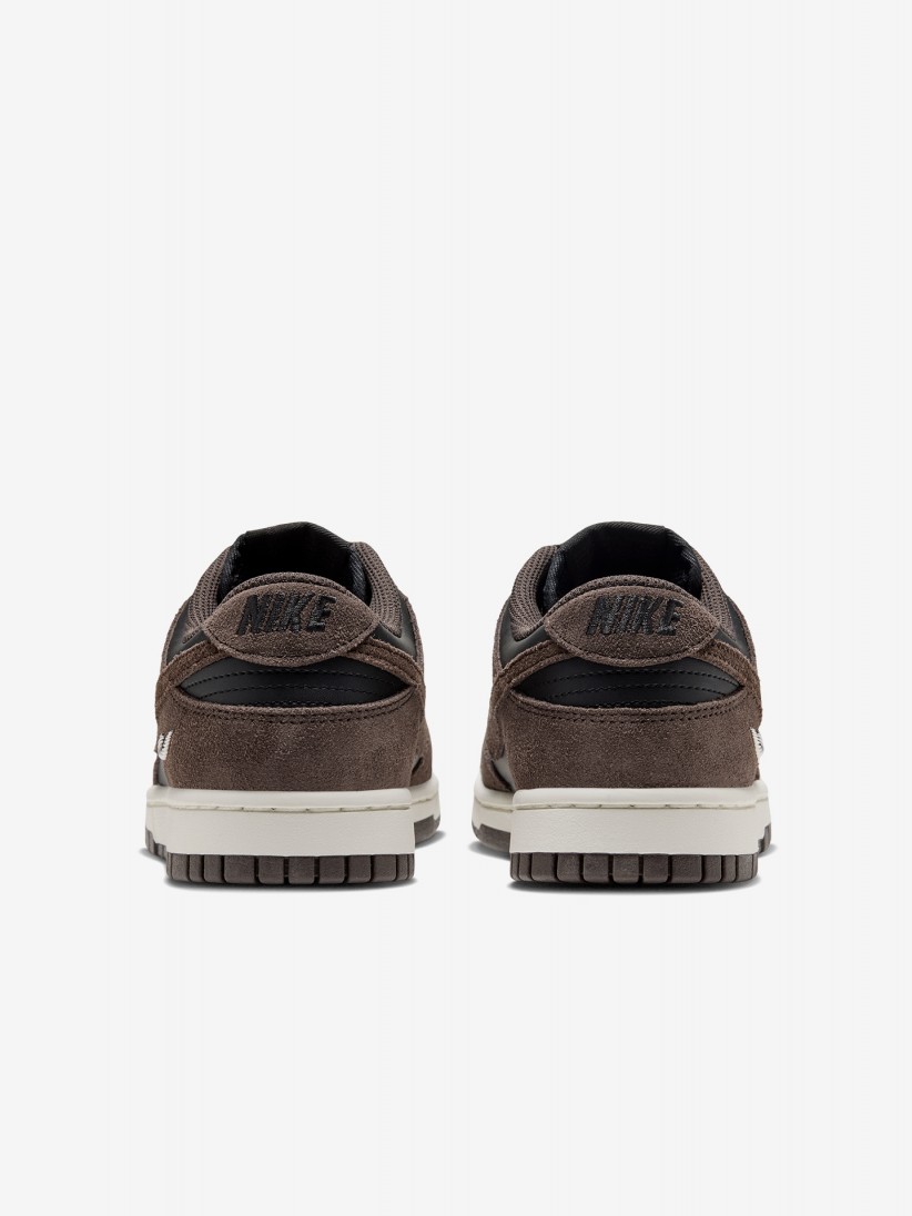 Sapatilhas Nike Dunk Low Castanhas e Pretas Para Mulher
