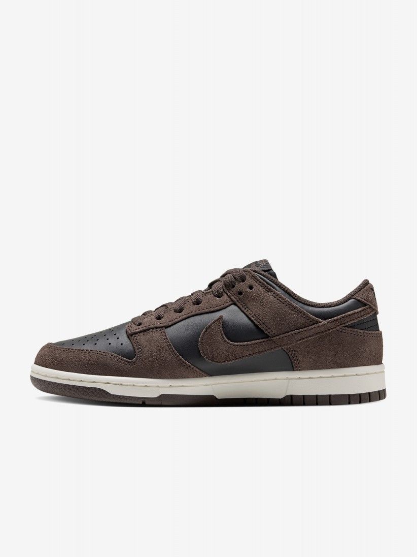 Sapatilhas Nike Dunk Low Castanhas e Pretas Para Mulher
