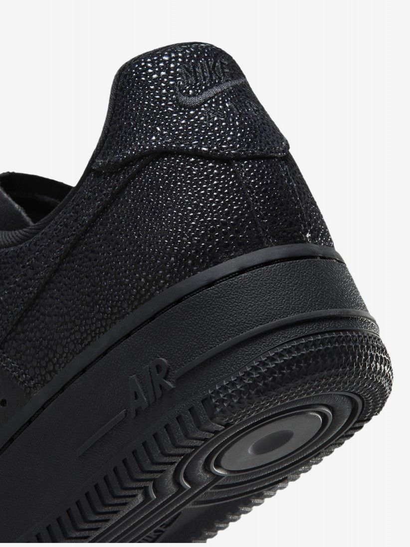 Nike Air Force 1 07 SE Shagreen Black Sneakers For Women