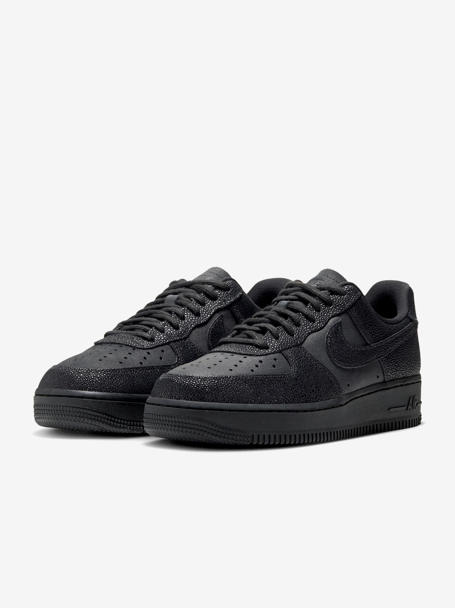 Sapatilhas Nike Air Force 1 07 SE Shagreen Pretas Para Mulher