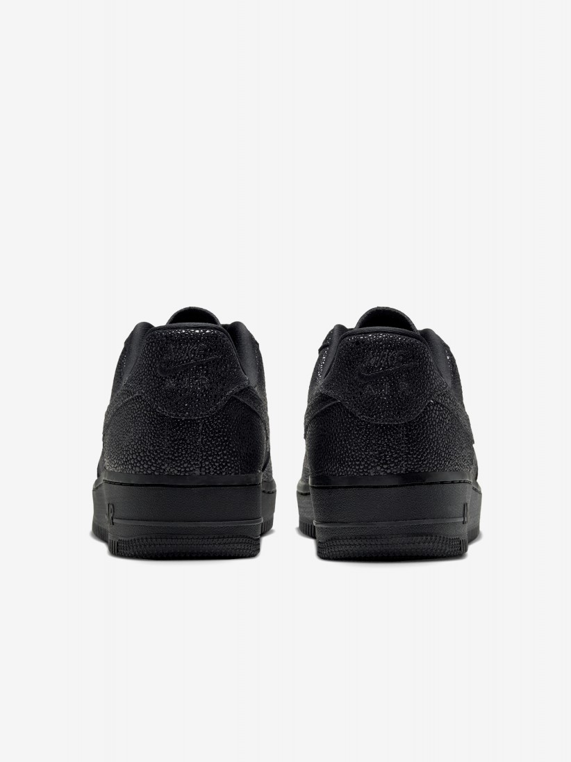 Nike Air Force 1 07 SE Shagreen Black Sneakers For Women