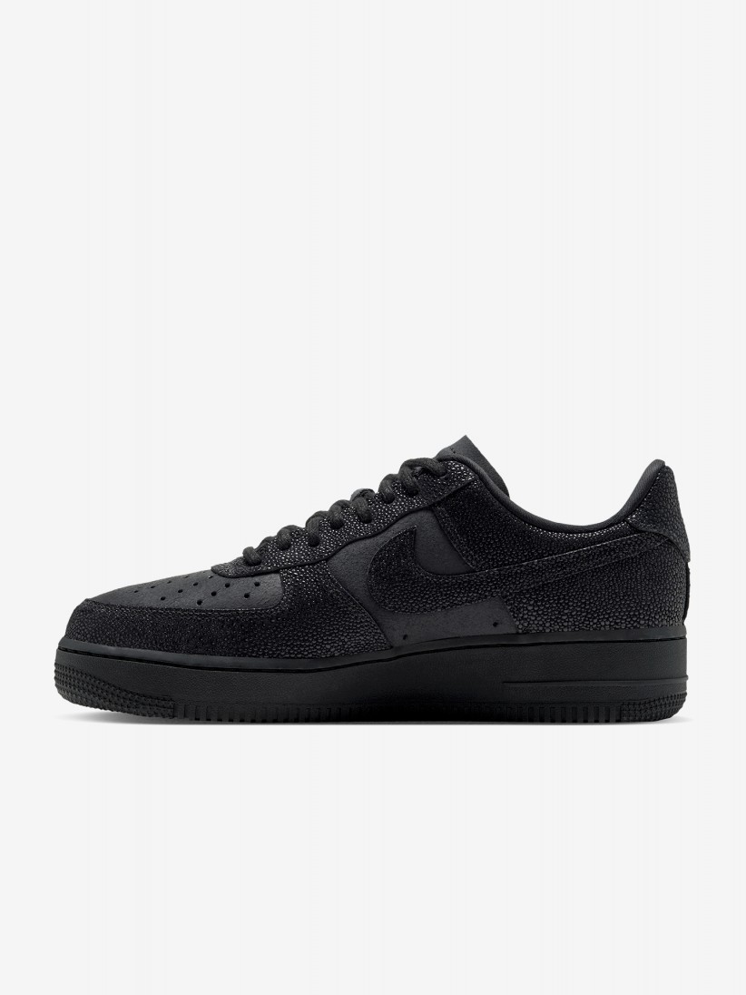 Nike Air Force 1 07 SE Shagreen Black Sneakers For Women