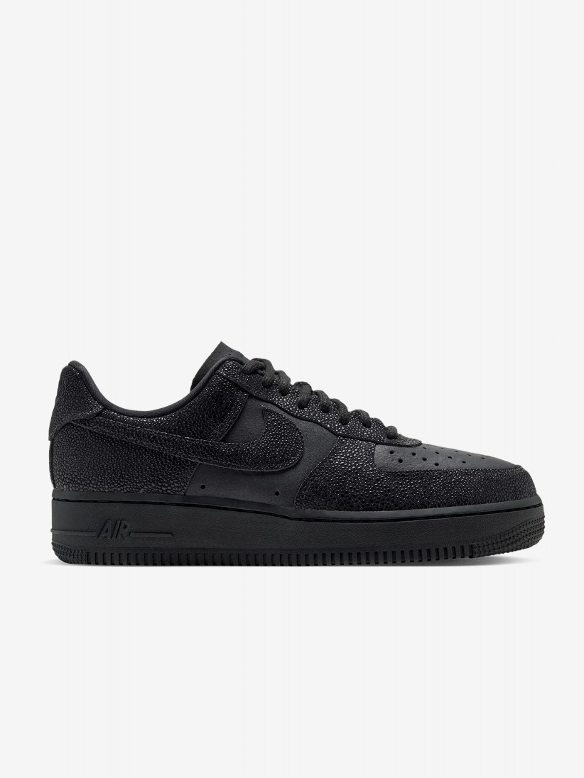 Nike Air Force 1 07 SE Shagreen Black Sneakers For Women