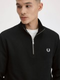 Sudadera con Cremallera Fred Perry Negra Sudadera con Cremallera Fred Perry Negra