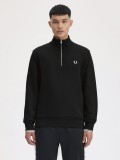 Sudadera con Cremallera Fred Perry Negra Sudadera con Cremallera Fred Perry Negra
