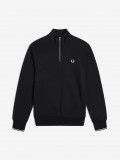 Sudadera con Cremallera Fred Perry Negra Sudadera con Cremallera Fred Perry Negra