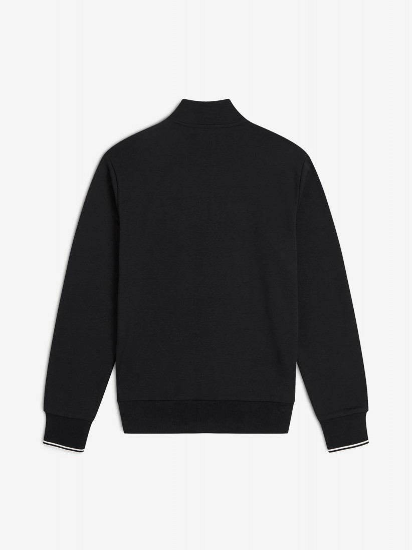 Sudadera con Cremallera Fred Perry Negra Sudadera con Cremallera Fred Perry Negra