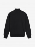 Sudadera con Cremallera Fred Perry Negra Sudadera con Cremallera Fred Perry Negra