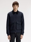 Casaco Fred Perry Nylon Caban Azul e Preto